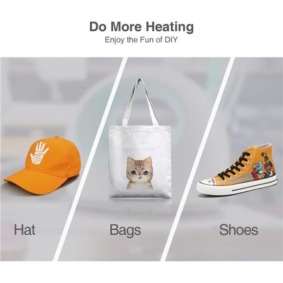 Mini Heat Press, Small Heat Press Machine for T Shirt, Shoes, Hats, Iron Press - Picture 6 of 6